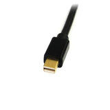 STARTECH 6ft (1.8m) Mini DisplayPort to DVI Cable - Mini DP to DVI Adapter Cable - 1080p Video - Passive mDP to DVI-D Single Link | mDP or Thunderbolt 1|2 Mac|PC to DVI Monitor|Display (MDP2DVIMM6) (MDP2DVIMM6)