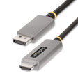 STARTECH 6ft (2m) DisplayPort to HDMI Adapter Cable | 8K 60Hz | 4K 144Hz | HDR10 | DP 1.4 to HDMI 2.1 Active Video Converter | DisplayPort Desktop to HDMI Monitor (133DISPLAYPORTHDMI21) (133DISPLAYPORTHDMI21)