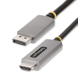 STARTECH 6ft (2m) DisplayPort to HDMI Adapter Cable | 8K 60Hz | 4K 144Hz | HDR10 | DP 1.4 to HDMI 2.1 Active Video Converter | DisplayPort Desktop to HDMI Monitor (133DISPLAYPORTHDMI21) (133DISPLAYPORTHDMI21)