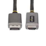 STARTECH 6ft (2m) DisplayPort to HDMI Adapter Cable | 8K 60Hz | 4K 144Hz | HDR10 | DP 1.4 to HDMI 2.1 Active Video Converter | DisplayPort Desktop to HDMI Monitor (133DISPLAYPORTHDMI21) (133DISPLAYPORTHDMI21)