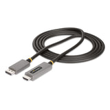 STARTECH 6ft (2m) DisplayPort to HDMI Adapter Cable | 8K 60Hz | 4K 144Hz | HDR10 | DP 1.4 to HDMI 2.1 Active Video Converter | DisplayPort Desktop to HDMI Monitor (133DISPLAYPORTHDMI21) (133DISPLAYPORTHDMI21)