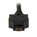 STARTECH 6ft (2m) Micro HDMI to DVI Cable - Micro HDMI to DVI Adapter Cable - Micro HDMI Type-D Device to DVI-D Single Link Monitor|Display|Projector Video Converter Cord - Durable (HDDDVIMM2M) (HDDDVIMM2M)