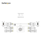STARTECH 6ft (2m) Premium Certified HDMI 2.0 Cable - High Speed Ultra HD 4K 60Hz HDMI Cable with Ethernet - HDR10 | ARC - UHD HDMI Video Cord - For UHD Monitors | TVs | Displays - M|M (HDMMV2M) (HDMMV2M)