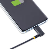 STARTECH 6ft (2m) USB C to C Charging Cable Right Angle - 60W PD 3A - Heavy Duty Fast Charge USB-C Cable - USB 2.0 Type-C - Rugged Aramid Fiber - USB Charging Cord (R2CCR-2M-USB-CABLE) (R2CCR-2M-USB-CABLE)