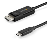 STARTECH 6ft (2m) USB C to DisplayPort 1.4 Cable 8K 60Hz|4K - Bidirectional DP to USB-C or USB-C to DP Reversible Video Adapter Cable -HBR3|HDR|DSC - USB Type C|TB3 Monitor Cable (CDP2DP142MBD) (CDP2DP142MBD)