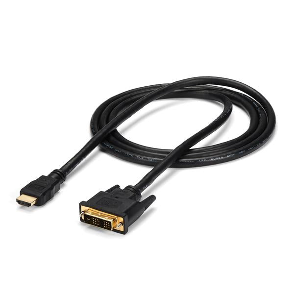 STARTECH 6ft HDMI to DVI D Adapter Cable - Bi-Directional - HDMI to DVI or DVI to HDMI Adapter for Your Computer Monitor (HDMIDVIMM6) (HDMIDVIMM6)