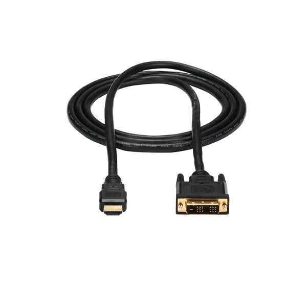 STARTECH 6ft HDMI to DVI D Adapter Cable - Bi-Directional - HDMI to DVI or DVI to HDMI Adapter for Your Computer Monitor (HDMIDVIMM6) (HDMIDVIMM6)