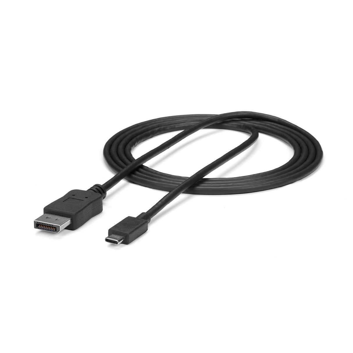 STARTECH 6ft|1.8m USB C to DisplayPort 1.2 Cable 4K 60Hz - USB-C to DisplayPort Adapter Cable HBR2 - USB Type-C DP Alt Mode to DP Monitor Video Cable - Works w| Thunderbolt 3 - Black (CDP2DPMM6B) (CDP2DPMM6B)