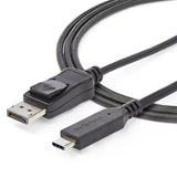 STARTECH 6ft|1.8m USB C to DisplayPort 1.4 Cable - 4K|5K|8K USB Type-C to DP 1.4 Alt Mode Video Adapter Converter - HBR3|HDR|DSC - 8K 60Hz DP Monitor Cable for USB-C|Thunderbolt 3 (CDP2DP146B) (CDP2DP146B)
