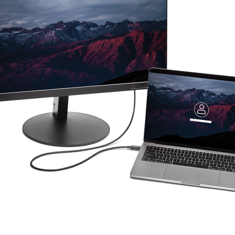 STARTECH 6ft|2m USB C to VGA Cable - 1920x1200|1080p USB Type C to VGA Video Active Adapter Cable - Thunderbolt 3 Compatible - Laptop to VGA Monitor|Projector - DP Alt Mode HBR2 (CDP2VGAMM2MB) (CDP2VGAMM2MB)