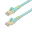 STARTECH 7.5 m CAT6a Cable - Aqua - RJ45 Ethernet Cable - Snagless - CAT6a STP Cord - Copper Wire - 10Gb (6ASPAT750CMAQ) (6ASPAT750CMAQ)