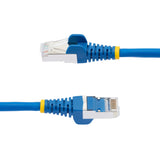 STARTECH 7.5m CAT6a Ethernet Cable - Low Smoke Zero Halogen (LSZH) - 10 Gigabit 500MHz 100W PoE RJ45 S|FTP Blue Network Patch Cord Snagless w|Strain Relief (NLBL-750-CAT6A-PATCH) (NLBL-750-CAT6A-PATCH)