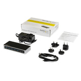 STARTECH 7 Port USB C Hub with Fast Charge Port - USB-C to 5x USB-A 2x USB-C (USB 3.0 SuperSpeed) - Self Powered USB 3.0 (5Gbps) Type-C Hub w| Power Adapter - Desktop|Laptop Hub (HB30C5A2CSC) (HB30C5A2CSC)