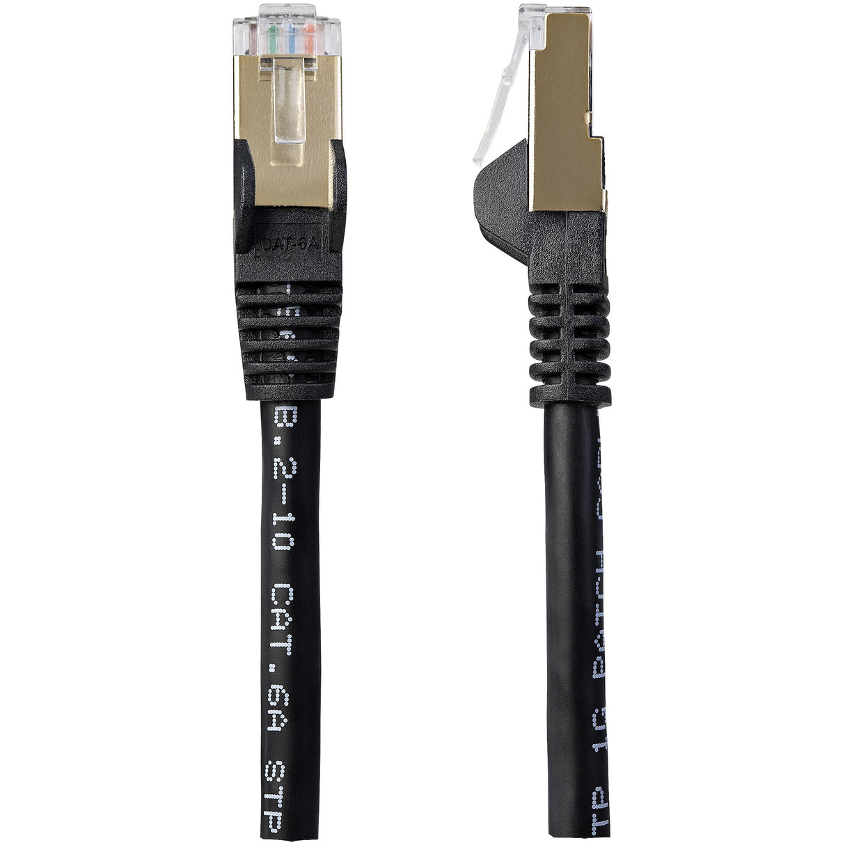 STARTECH 7m CAT6a Ethernet Cable - 10 Gigabit Shielded Snagless RJ45 100W PoE Patch Cord - 10GbE STP Network Cable w|Strain Relief - Black Fluke Tested|Wiring is UL Certified|TIA (6ASPAT7MBK) (6ASPAT7MBK)