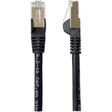 STARTECH 7m CAT6a Ethernet Cable - 10 Gigabit Shielded Snagless RJ45 100W PoE Patch Cord - 10GbE STP Network Cable w|Strain Relief - Black Fluke Tested|Wiring is UL Certified|TIA (6ASPAT7MBK) (6ASPAT7MBK)