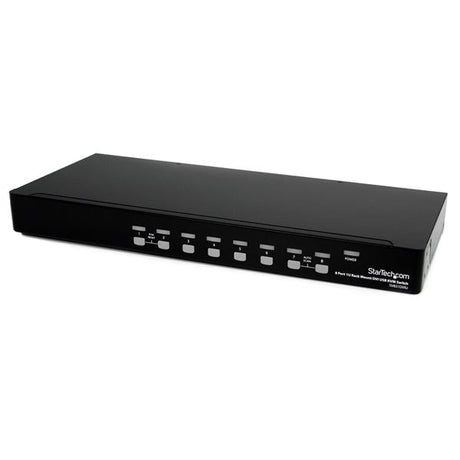 STARTECH 8 Port 1U Rackmount DVI USB KVM Switch - USB DVI KVM Switch - DVI KVM Switch - USB KVM Switch (SV831DVIU)