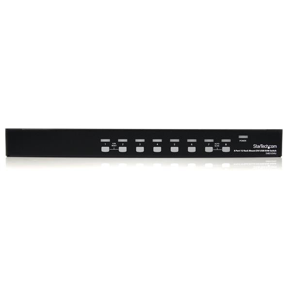 STARTECH 8 Port 1U Rackmount DVI USB KVM Switch - USB DVI KVM Switch - DVI KVM Switch - USB KVM Switch (SV831DVIU)