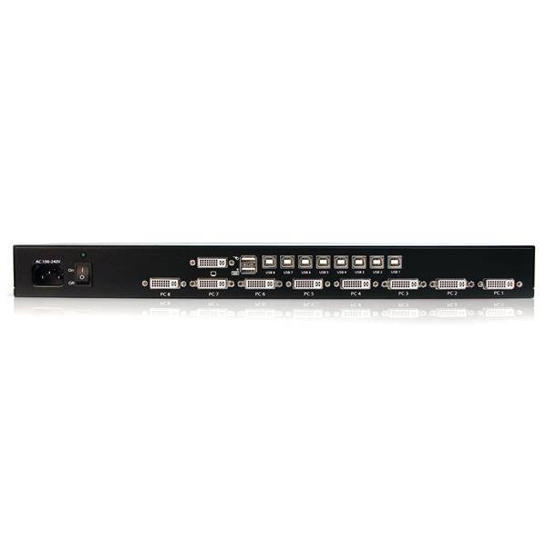 STARTECH 8 Port 1U Rackmount DVI USB KVM Switch - USB DVI KVM Switch - DVI KVM Switch - USB KVM Switch (SV831DVIU)