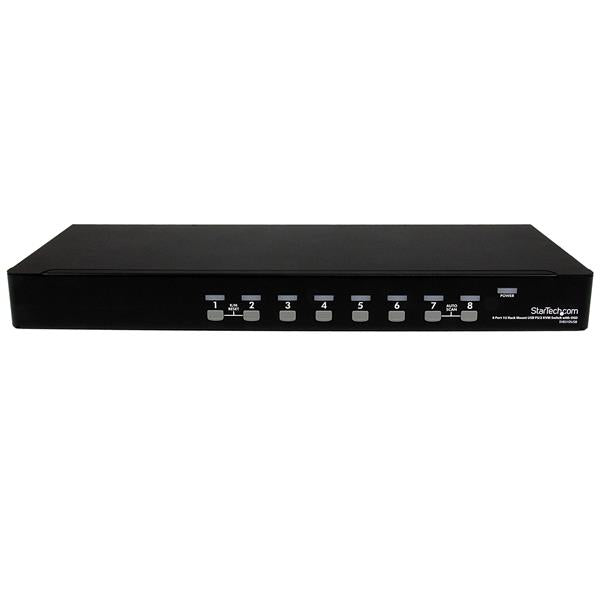 STARTECH 8 Port 1U Rackmount USB PS|2 KVM Switch with OSD (SV831DUSB)