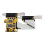 STARTECH 8-Port PCI Express RS232 Serial Adapter Card - PCIe RS232 Serial Card - 16C1050 UART - Low Profile Serial DB9 Controller|Expansion Card - 15kV ESD Protection | Windows|Linux (PEX8S1050LP) (PEX8S1050LP)