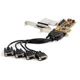 STARTECH 8-Port PCI Express RS232 Serial Adapter Card - PCIe RS232 Serial Card - 16C1050 UART - Low Profile Serial DB9 Controller|Expansion Card - 15kV ESD Protection | Windows|Linux (PEX8S1050LP) (PEX8S1050LP)