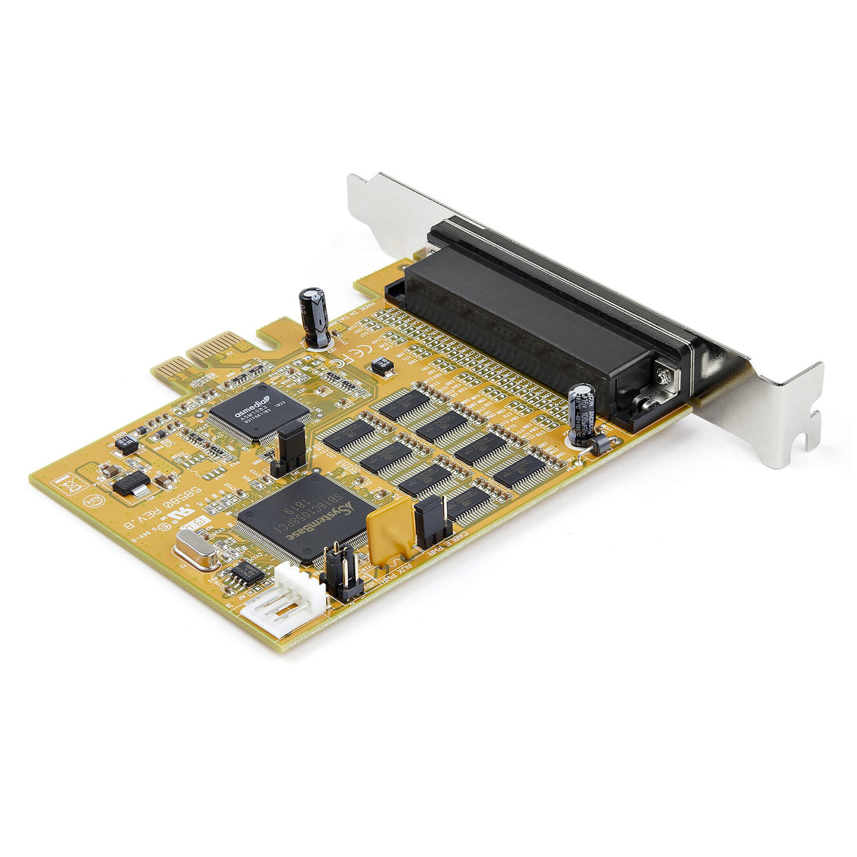 STARTECH 8-Port PCI Express RS232 Serial Adapter Card - PCIe RS232 Serial Card - 16C1050 UART - Multiport Serial DB9 Controller|Expansion Card - 15kV ESD Protection | Windows & Linux (PEX8S1050) (PEX8S1050)