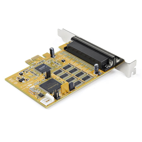 STARTECH 8-Port PCI Express RS232 Serial Adapter Card - PCIe RS232 Serial Card - 16C1050 UART - Multiport Serial DB9 Controller|Expansion Card - 15kV ESD Protection | Windows & Linux (PEX8S1050) (PEX8S1050)