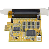 STARTECH 8-Port PCI Express RS232 Serial Adapter Card - PCIe RS232 Serial Card - 16C1050 UART - Multiport Serial DB9 Controller|Expansion Card - 15kV ESD Protection | Windows & Linux (PEX8S1050) (PEX8S1050)