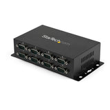 STARTECH 8-Port USB to RS232 Hub with DIN Rail - DB9 - Industrial USB Serial Adapter - Wall-Mountable USB to Serial RS232 Adapter (ICUSB2328I)