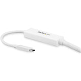 STARTECH 9.8ft|3m USB C to DisplayPort 1.2 Cable 4K 60Hz - USB-C to DisplayPort Adapter Cable HBR2 - USB Type-C DP Alt Mode to DP Monitor Video Cable - Works w| Thunderbolt 3 - White (CDP2DPMM3MW) (CDP2DPMM3MW)