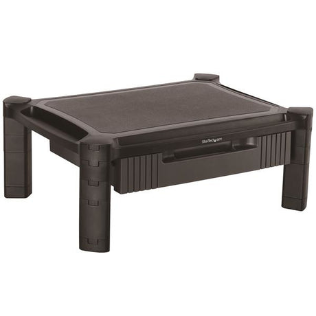 STARTECH Adjustable Monitor Riser - Drawer - Monitors up to 32”- Adjustable Height - Monitor Stand - Computer Monitor Riser (MONSTADJD)