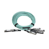STARTECH AOC Breakout Cable for Cisco QSFP-4X10G-AOC10M - 15m|49ft 40G 1x QSFP+ to 4x SFP+ AOC Cable - 40GbE | 40Gbps QSFP Plus Transceiver Module Active Optical Fiber - C9300 C3850 (QSFP4X10AO15) (QSFP4X10AO15)