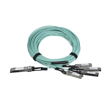 STARTECH AOC Breakout Cable for Cisco QSFP-4X10G-AOC10M - 15m|49ft 40G 1x QSFP+ to 4x SFP+ AOC Cable - 40GbE | 40Gbps QSFP Plus Transceiver Module Active Optical Fiber - C9300 C3850 (QSFP4X10AO15) (QSFP4X10AO15)