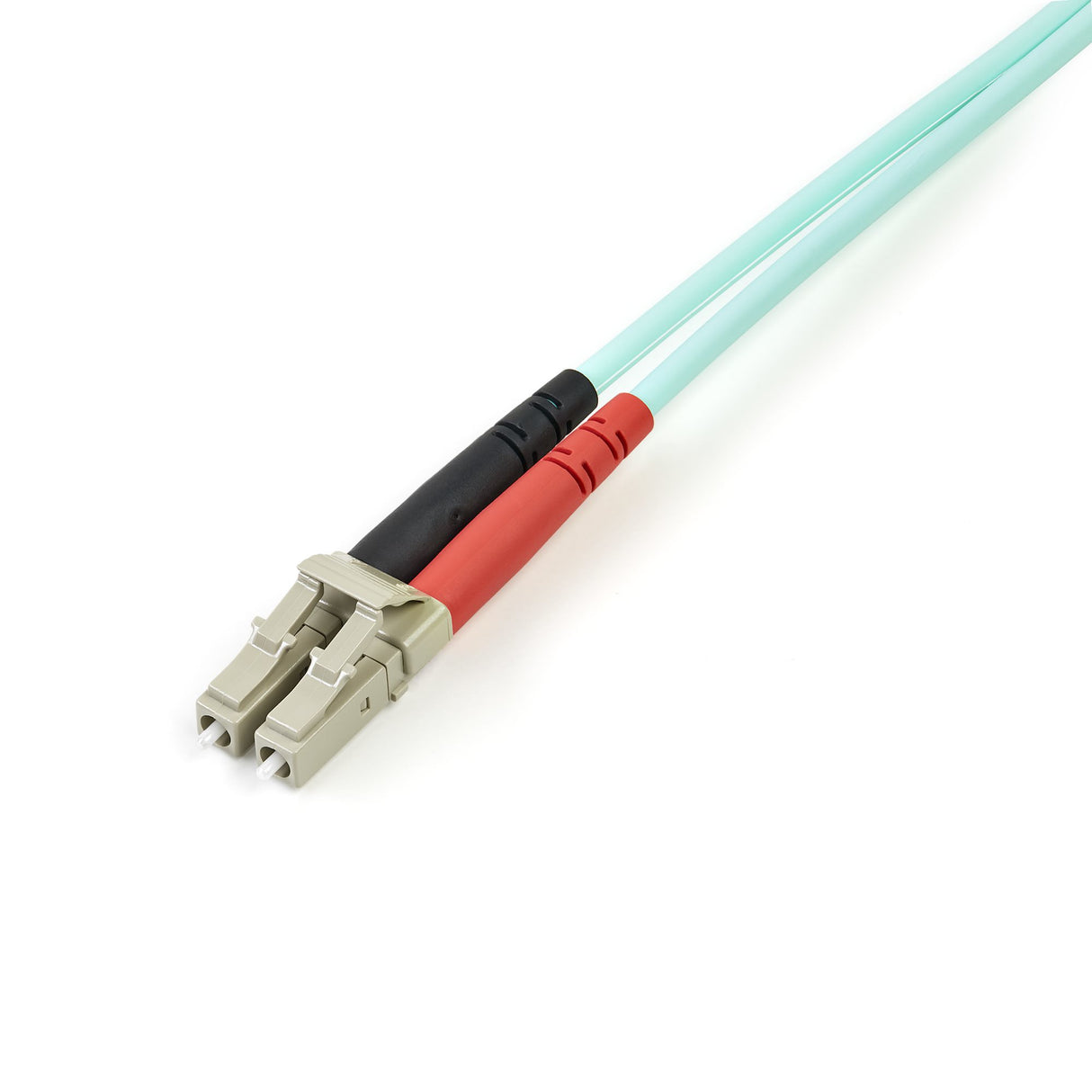 STARTECH Aqua OM4 Duplex Multimode Fiber | 3m| 9 ft | 100 Gb | 50|125 | OM4 Fiber | LC to LC Fiber Patch Cable (450FBLCLC3)