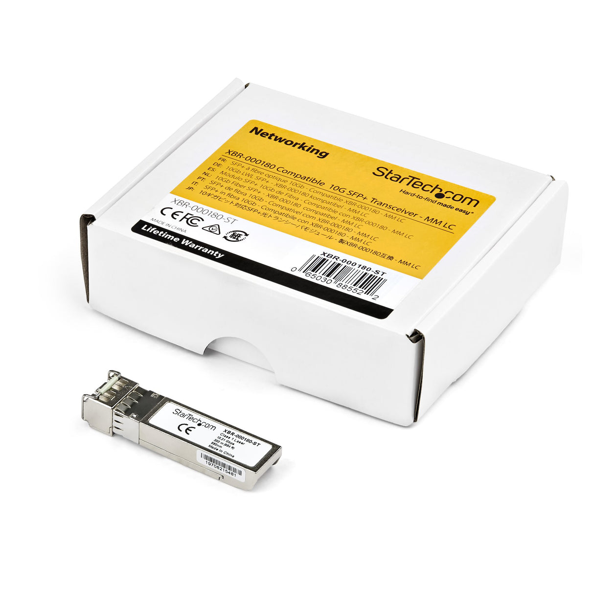 STARTECH Arista Networks SFP-10G-SRL Compatible SFP+ Module - 10GBASE-SR - 10GbE Multimode Fiber MMF Optic Transceiver - 10GE Gigabit Ethernet SFP+ - LC 100m - 850nm - DDM (AR-SFP-10G-SRL-ST) (AR-SFP-10G-SRL-ST)