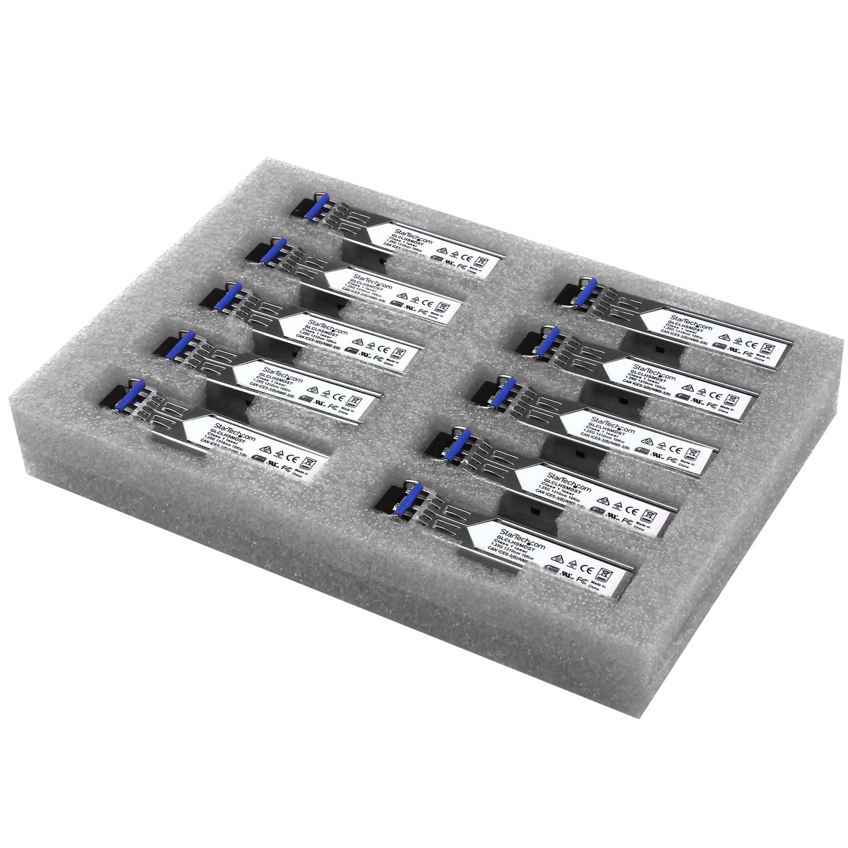 STARTECH Cisco GLC-LH-SMD Compatible SFP Module (10 Pack) - 1000BASE-LX|LH - 1GbE Single Mode Fiber Optic Transceiver - 1GbE - LC 10km 1310nm Cisco Firepower | ASR920 | IE2000 (GLCLHSMD10ST) (GLCLHSMD10ST)