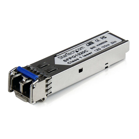 STARTECH Cisco GLC-LH-SMD Compatible SFP Module - 1000BASE-LH - 1GbE Single Mode Fiber SMF Optic Transceiver - 1GE Gigabit Ethernet SFP - LC 20km - 1310nm - DDM Cisco Firepower (SFPG1320C) (SFPG1320C)