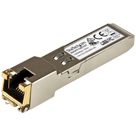 STARTECH Cisco Meraki MA-SFP-1GB-TX Compatible SFP Module - 1000BASE-T - SFP to RJ45 Cat6|Cat5e - 10|100|1000 Mbps - RJ-45 100m - Cisco Meraki MS225 | MX400 | MS250 (MASFP1GBTXST) (MASFP1GBTXST)