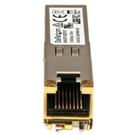 STARTECH Cisco Meraki MA-SFP-1GB-TX Compatible SFP Module - 1000BASE-T - SFP to RJ45 Cat6|Cat5e - 10|100|1000 Mbps - RJ-45 100m - Cisco Meraki MS225 | MX400 | MS250 (MASFP1GBTXST) (MASFP1GBTXST)