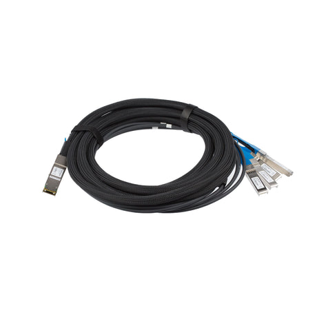 STARTECH Cisco QSFP-4SFP10G-CU5M Compatible 5m 40G QSFP+ to 4x SFP+ Direct Attach Breakout Cable Twinax - 40GbE QSFP+ Copper DAC 40 Gbps Low Power Passive Transceiver DAC - Cisco Firepower C9300 (QSFP4SFP10C5) (QSFP4SFP10C5)