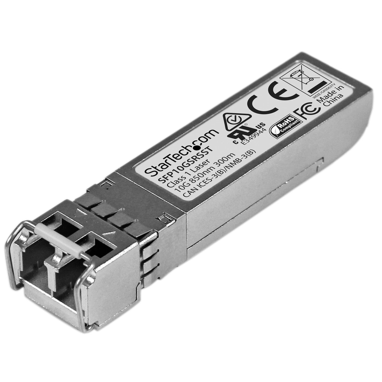 STARTECH Cisco SFP-10G-SR-S Compatible SFP+ Module - 10GBASE-SR - 10GbE MMF Optic Transceiver - 10GE Gigabit Ethernet SFP+ - LC 300m - 850nm - DDM Cisco Firepower | ASR9000 | C9300 (SFP10GSRSST) (SFP10GSRSST)