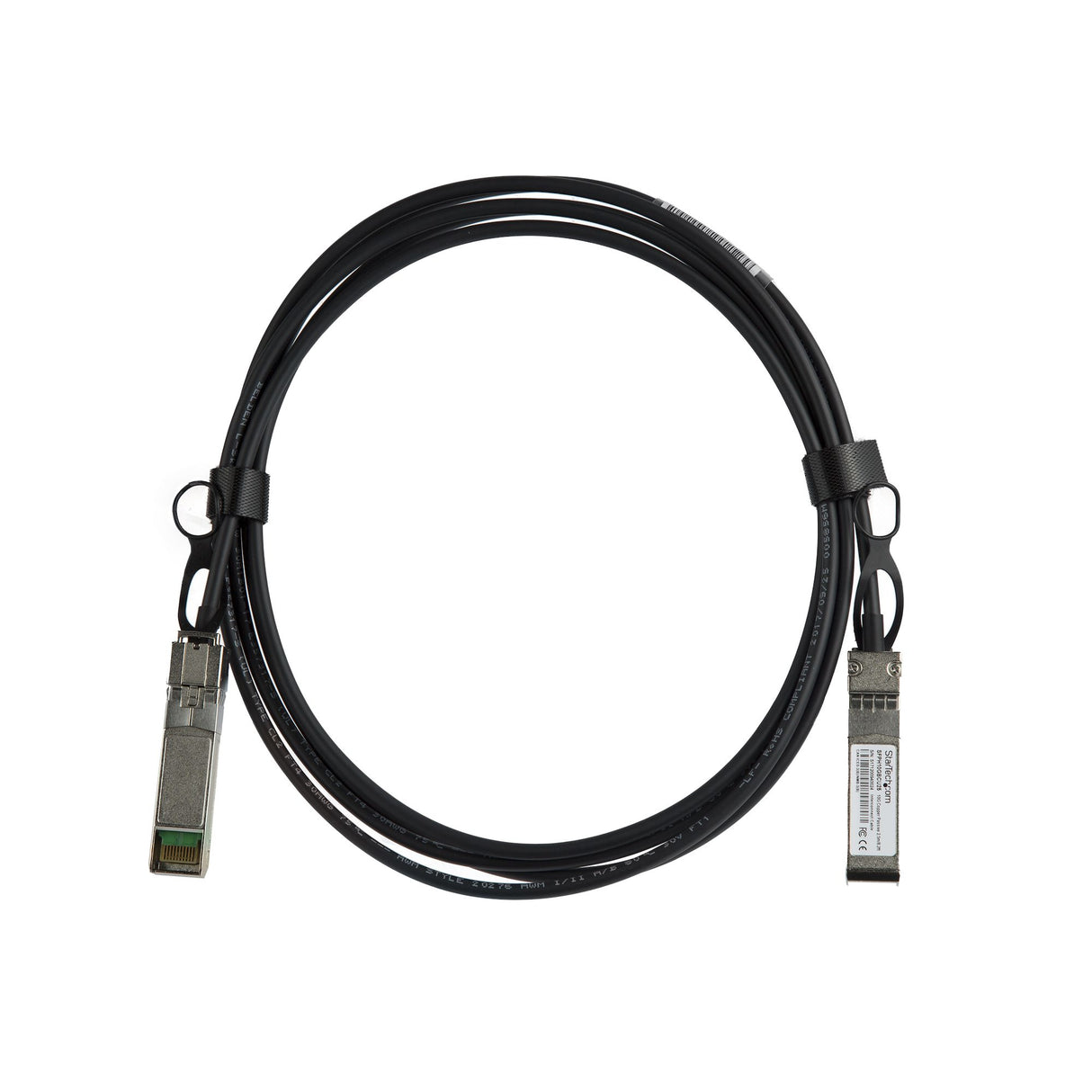 STARTECH Cisco SFP-H10GB-CU2-5M Compatible 2.5m 10G SFP+ to SFP+ Direct Attach Cable Twinax - 10GbE SFP+ Copper DAC 10Gbps Low Power Passive Transceiver Module DAC Firepower ASR9000 (SFPH10GBCU25) (SFPH10GBCU25)