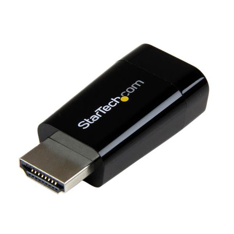 STARTECH Compact HDMI to VGA Adapter Converter | Power Free HDMI Laptop to VGA Monitor | Projector Converter Box - 1920x1200 (HD2VGAMICRO)