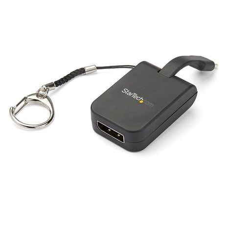 STARTECH Compact USB C to DisplayPort 1.4 Adapter - 8K 60Hz|4K USB-C to DP Video Converter w| Keychain Ring - USB Type-C DP Alt Mode (HBR3 HDR DSC) to DP Monitor Dongle - TB3 Compatible (CDP2DPFC) (CDP2DPFC)