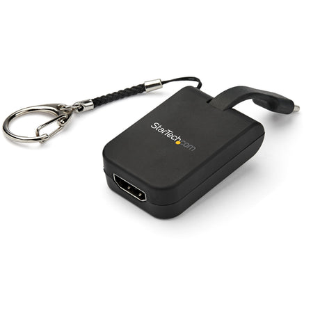 STARTECH Compact USB C to HDMI Adapter - 4K 30Hz USB Type-C to HDMI Video Display Converter with Keychain Ring - USB-C DP Alt Mode to HDMI Monitor Dongle - Thunderbolt 3 Compatible (CDP2HDFC) (CDP2HDFC)
