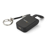 STARTECH Compact USB C to Mini DisplayPort Adapter - 8K 60Hz|4K USB-C to mDP 1.4 Video Converter w|Keychain Ring - USB Type-C DP Alt Mode (HBR3 HDR DSC) to mDP Monitor - TB3 Compatible (CDP2MDPFC) (CDP2MDPFC)