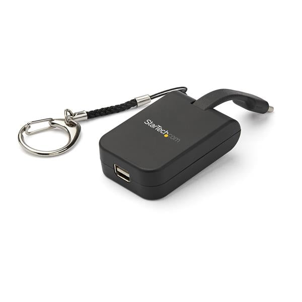 STARTECH Compact USB C to Mini DisplayPort Adapter - 8K 60Hz|4K USB-C to mDP 1.4 Video Converter w|Keychain Ring - USB Type-C DP Alt Mode (HBR3 HDR DSC) to mDP Monitor - TB3 Compatible (CDP2MDPFC) (CDP2MDPFC)