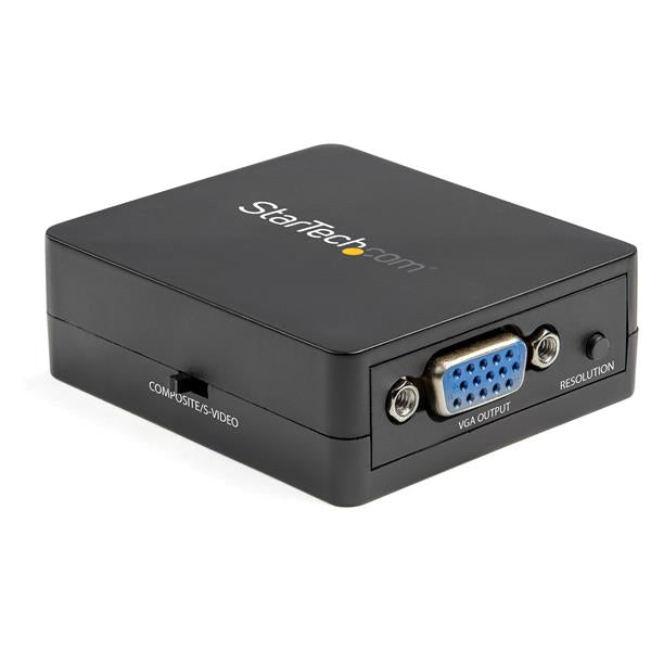 STARTECH Composite to VGA Video Converter - NTSC and PAL - 1920x1200 - Composite Video Scaler - S Video to VGA Adapter (VID2VGATV3) (VID2VGATV3)