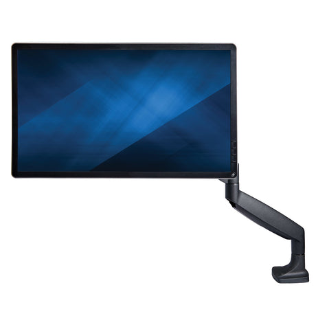 STARTECH Desk Mount Monitor Arm - Heavy Duty Ergonomic VESA Monitor Arm - Single Display up to 9kg - Full Motion | Height Adjustable | Articulating - Aluminum - C-Clamp|Grommet- Black (ARMPIVOTHDB) (ARMPIVOTHDB)