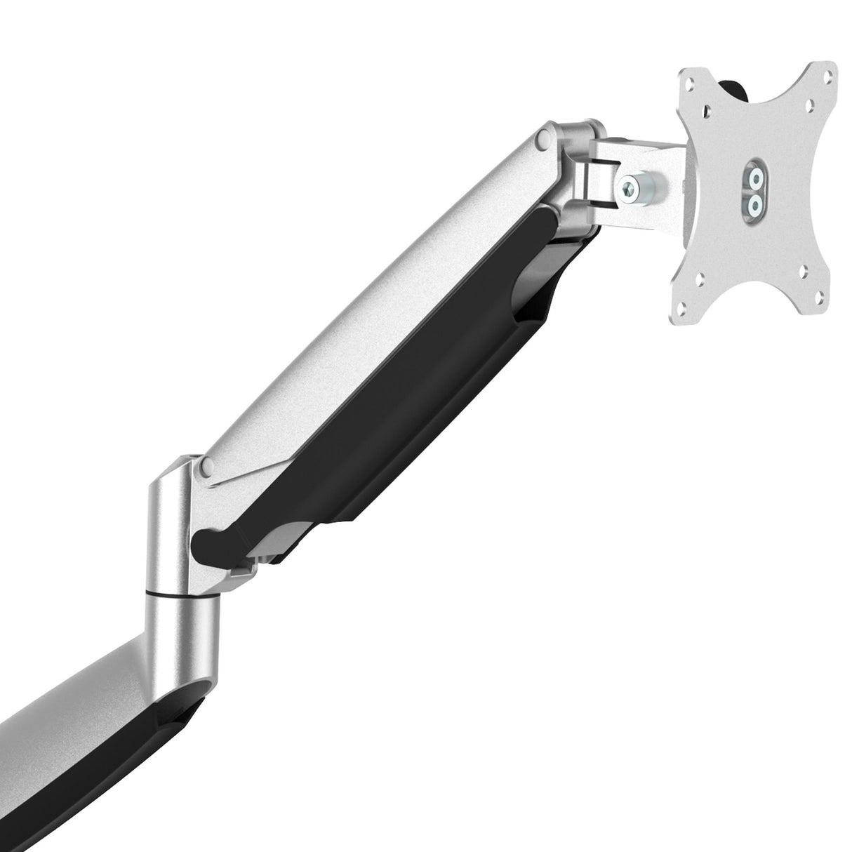 STARTECH Desk Mount Monitor Arm - Heavy Duty Ergonomic VESA Monitor Arm - Single Display up to 9kg - Full Motion | Height Adjustable | Articulating - Aluminum - C-Clamp|Grommet - Silver (ARMPIVOTHD) (ARMPIVOTHD)